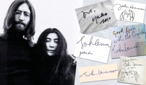 Firma John Lennon y Yoko Ono